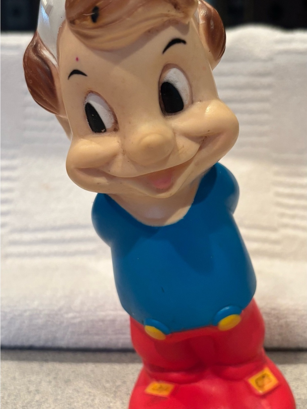 Vintage Kellogg’s Rice Krispies Crackle vinyl advertising figure.